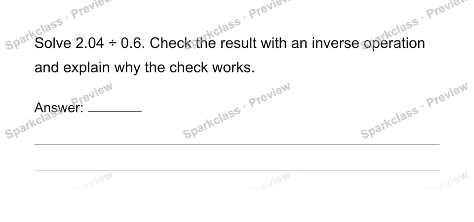 Compute with multi-digit decimals — Grade 6 problem preview