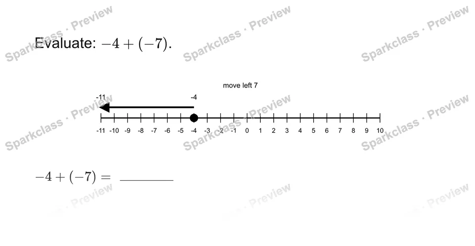 Add rational numbers — Grade 7 problem preview