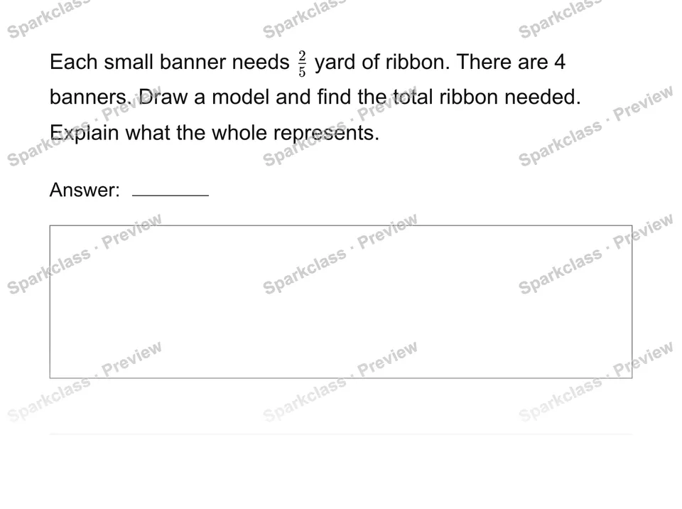 Use a fraction in a situation — Grade 4 problem preview