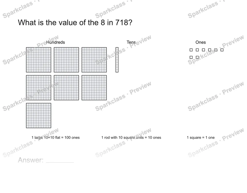 Name a digit value — Grade 2 problem preview
