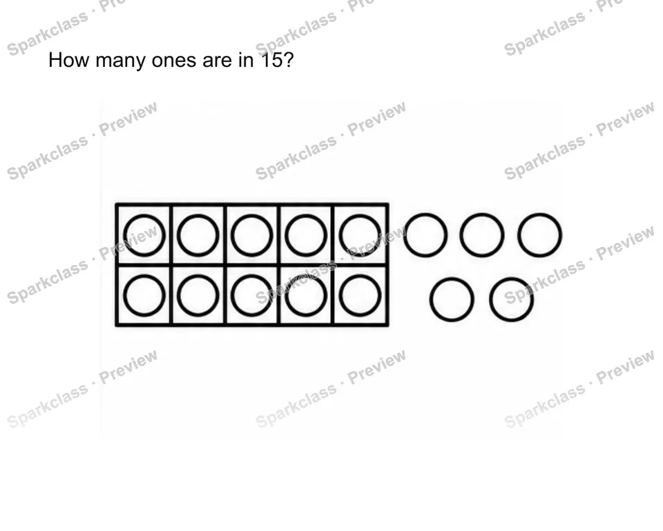 Decompose and read 11-19 — Kindergarten problem preview