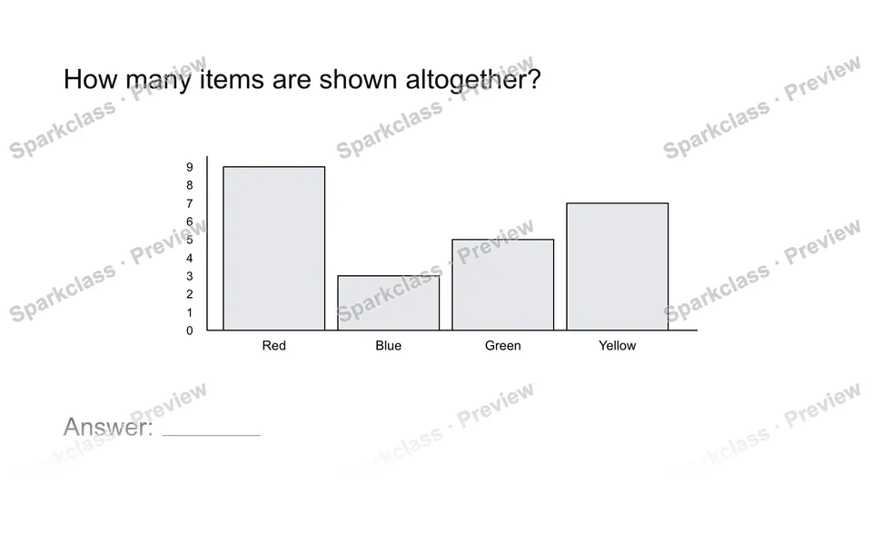 Read a measurement graph — Grade 2 problem preview