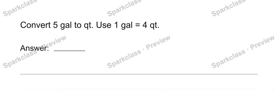 Convert measurement units — Grade 4 problem preview