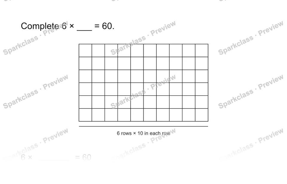 Use a known fact — Grade 3 problem preview