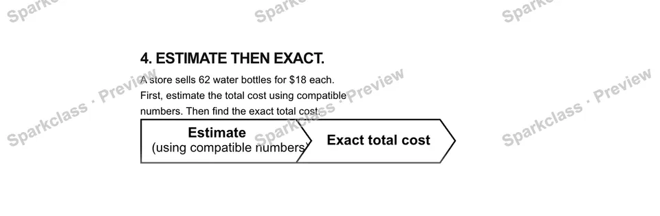 4.Estimate then exact. — Grade 5 problem preview
