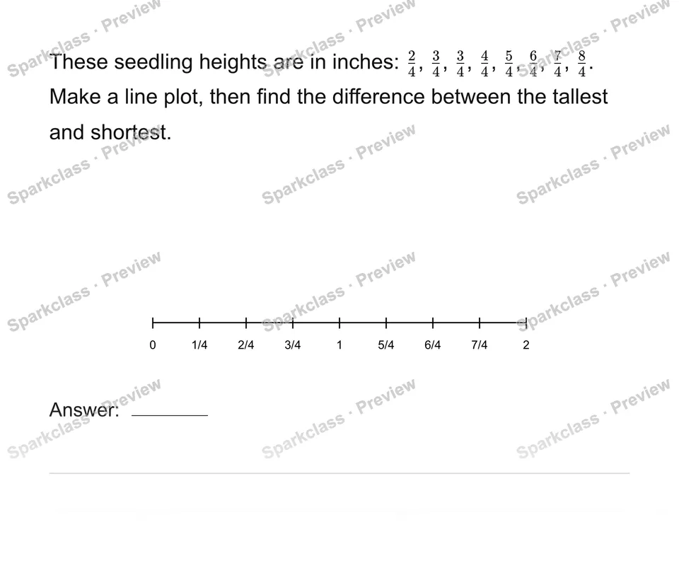 Use a new measurement dataset — Grade 4 problem preview