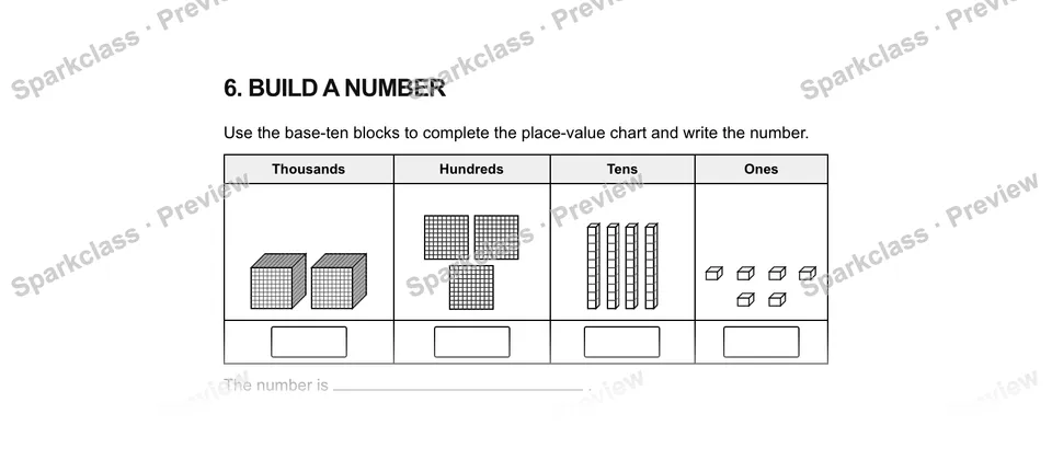 6Build a number — Grade 5 problem preview