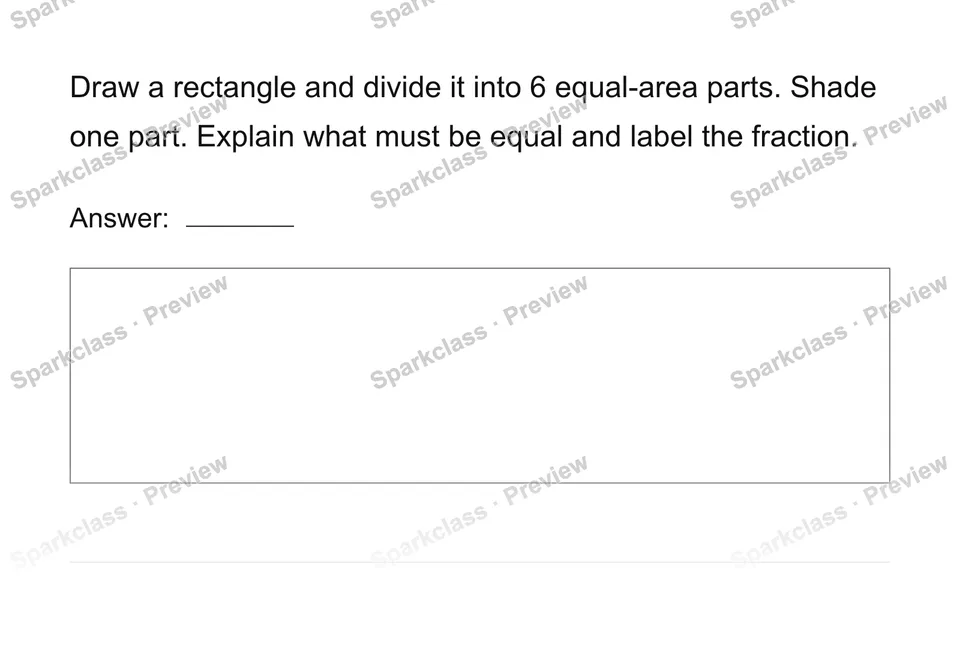Partition the whole — Grade 4 problem preview