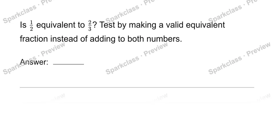 Generate equivalent fractions — Grade 4 problem preview