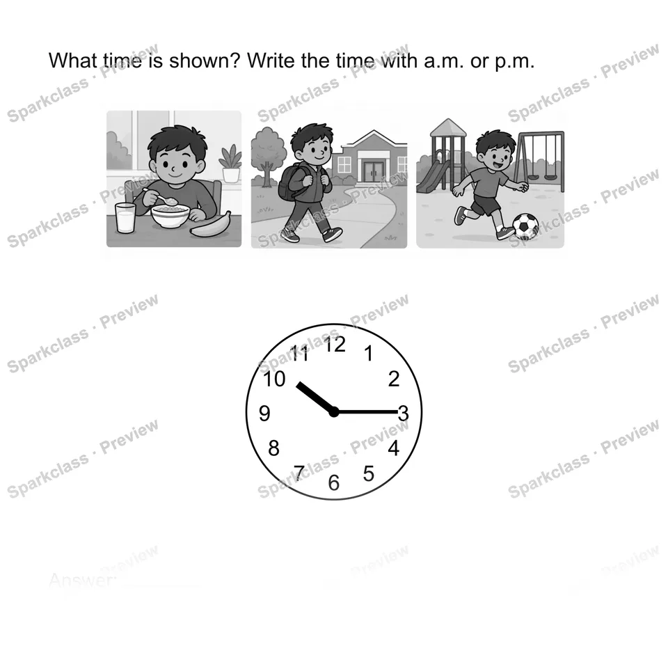 Read time to five minutes — Grade 2 problem preview