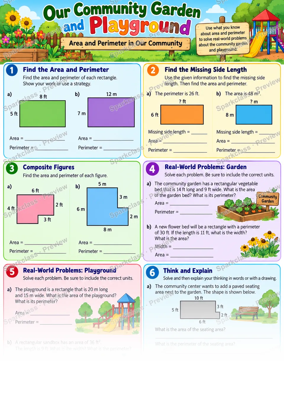 Geometry City · Lines and Shape Properties — Grade 4 worksheet preview