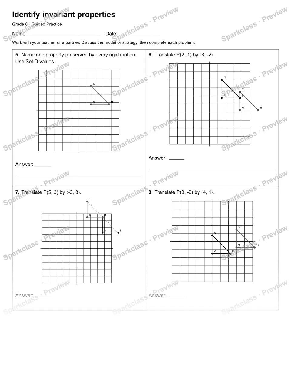 Identify invariant properties — Guided Practice — page 2