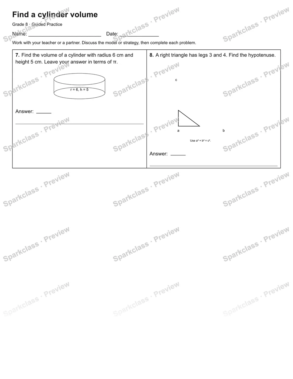 Find a cylinder volume — Guided Practice — page 2