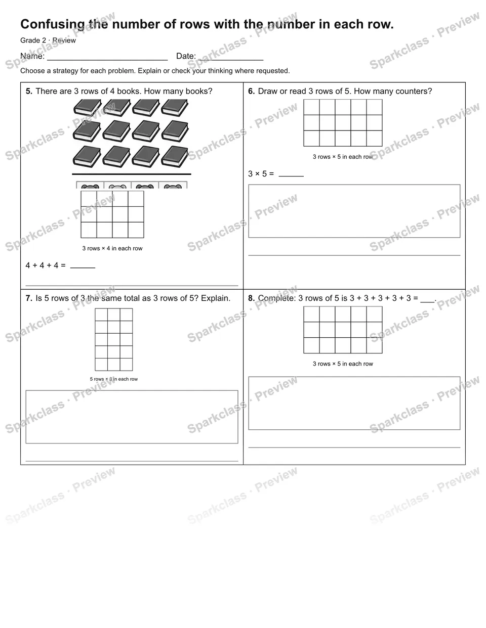 Confusing the number of rows with the number in each row. — Review — page 2