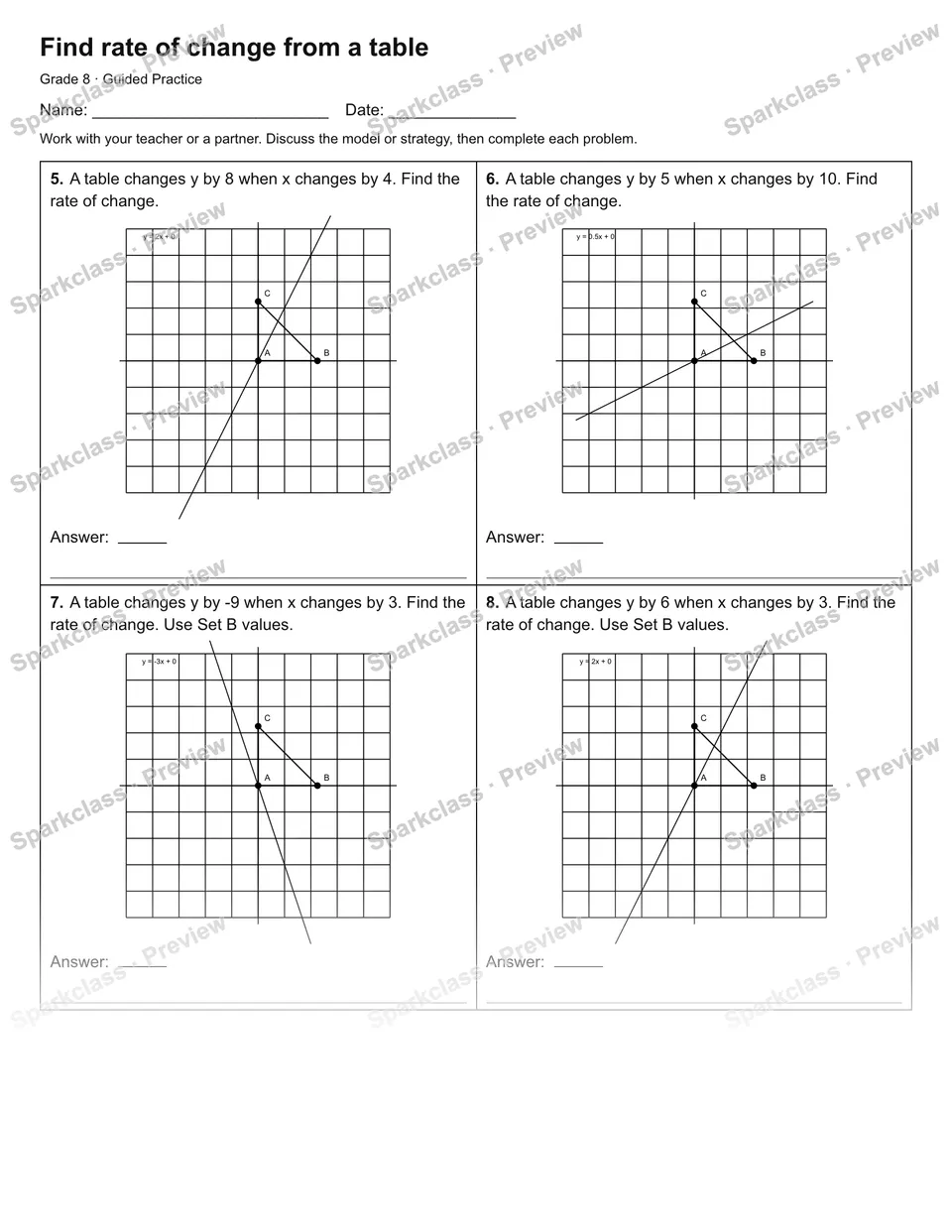 Find rate of change from a table — Guided Practice — page 2