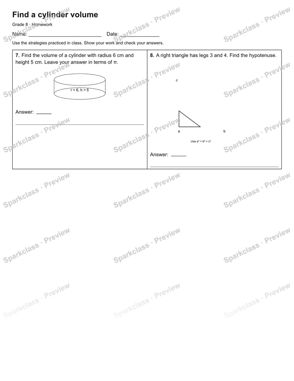 Find a cylinder volume — Homework — page 2