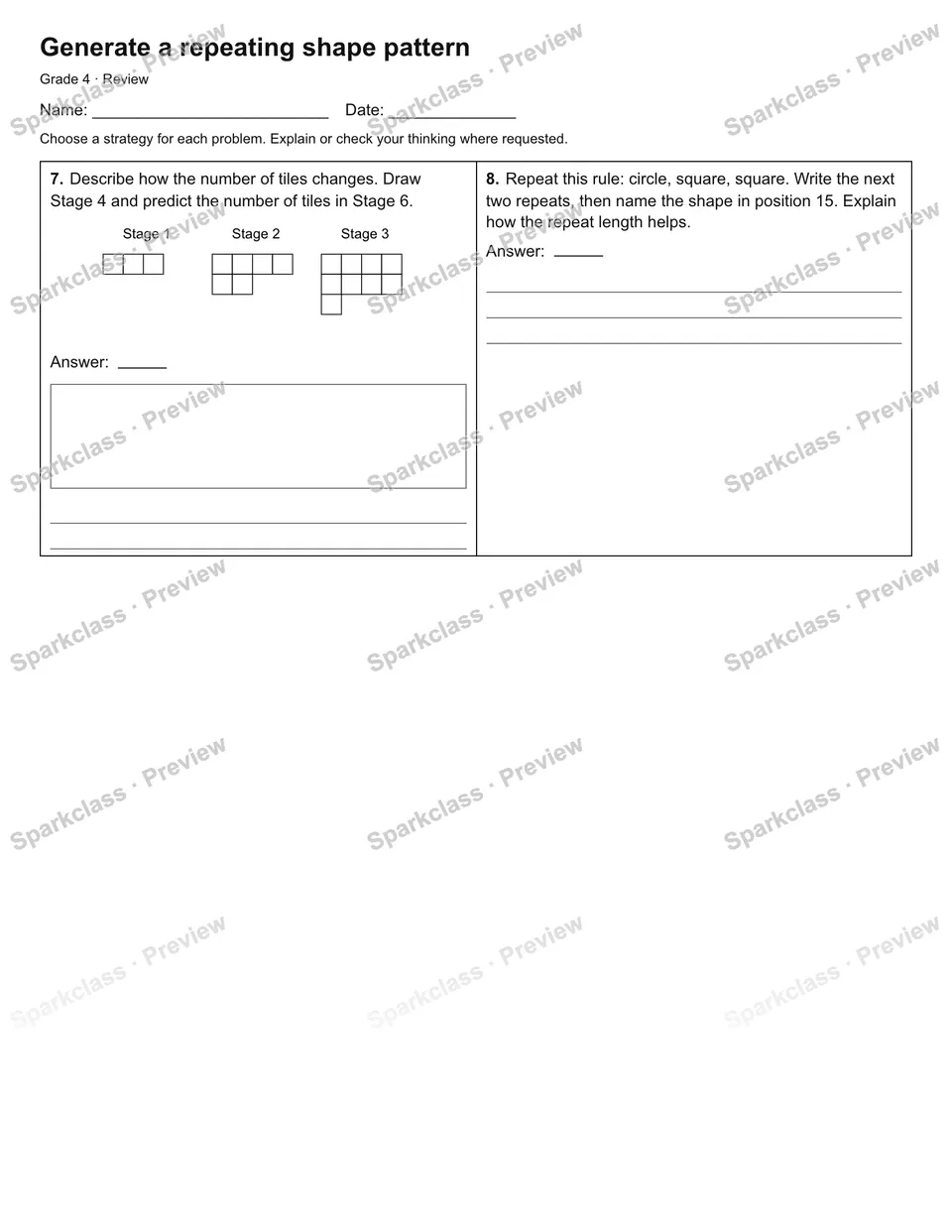 Generate a repeating shape pattern — Review — page 2