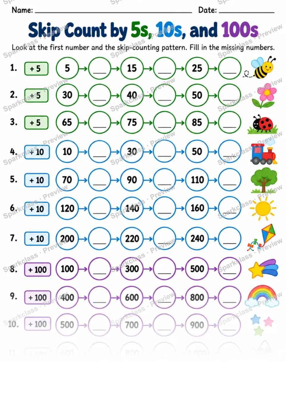2.NBT.A.4 · Compare Numbers Reinforcement — Grade 2 worksheet preview