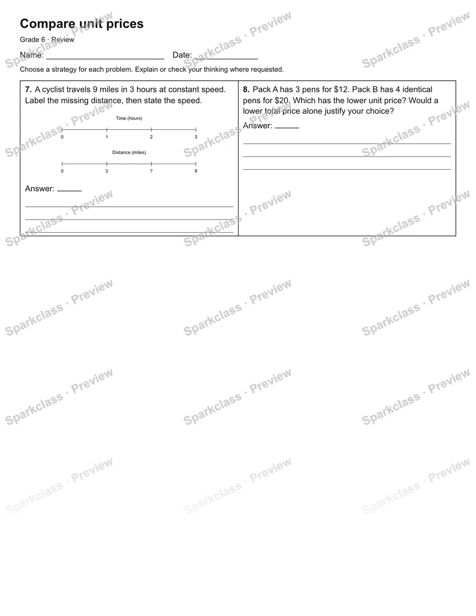 Compare unit prices — Review — page 2