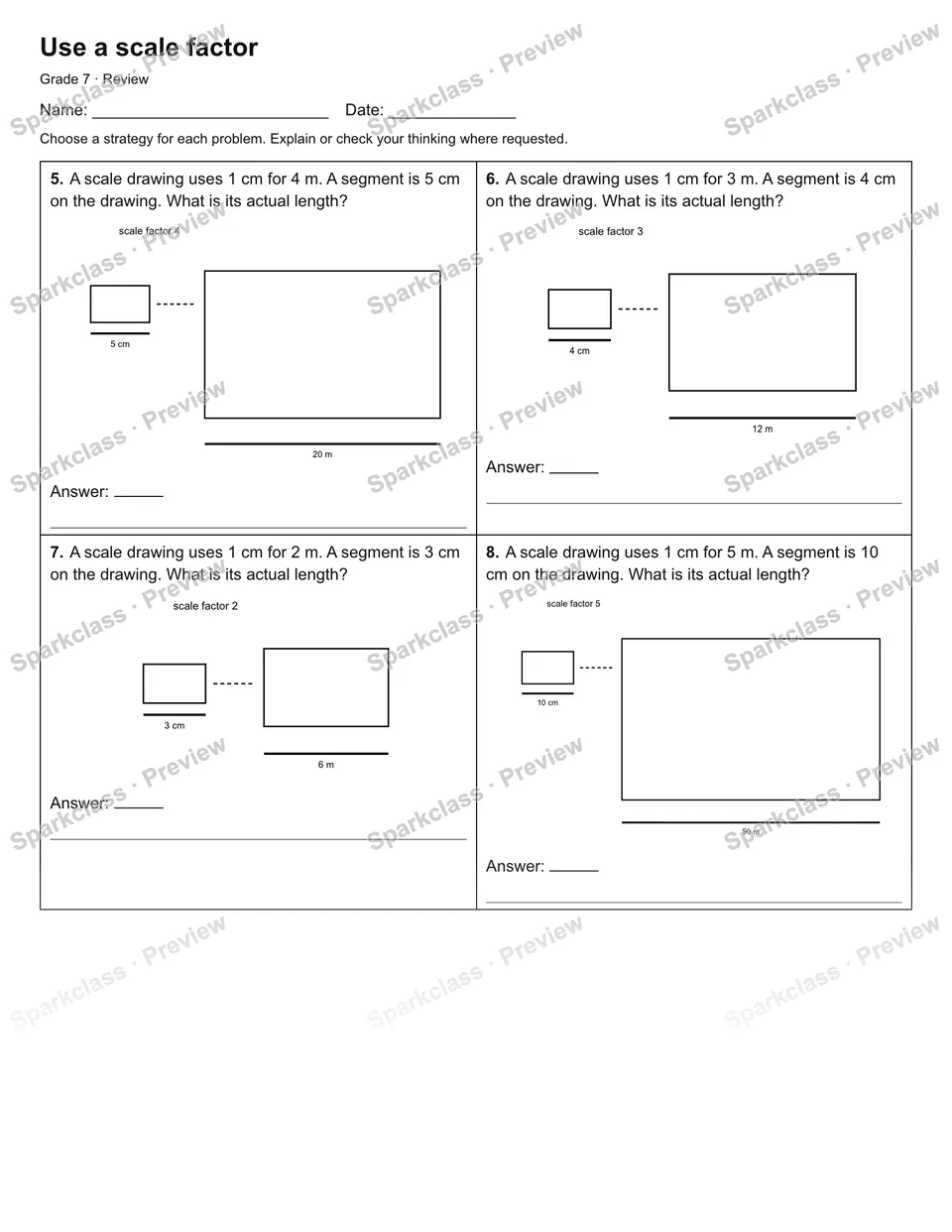 Use a scale factor — Review — page 2