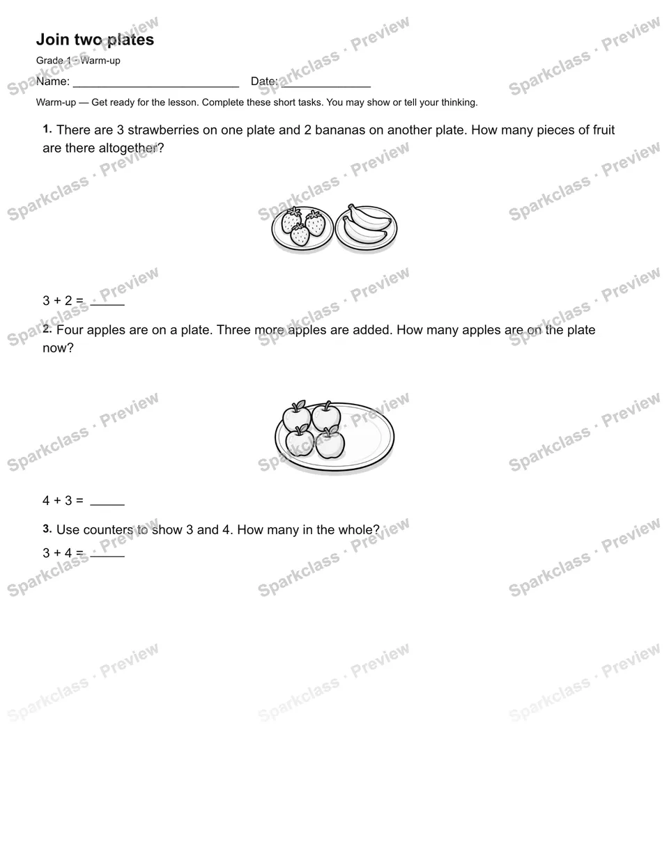 Join two plates — Warm-up — page 2