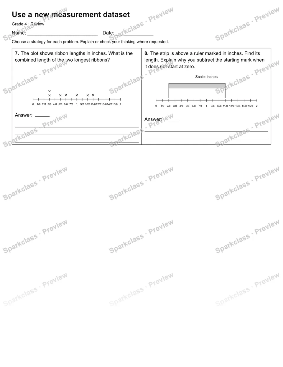 Use a new measurement dataset — Review — page 2