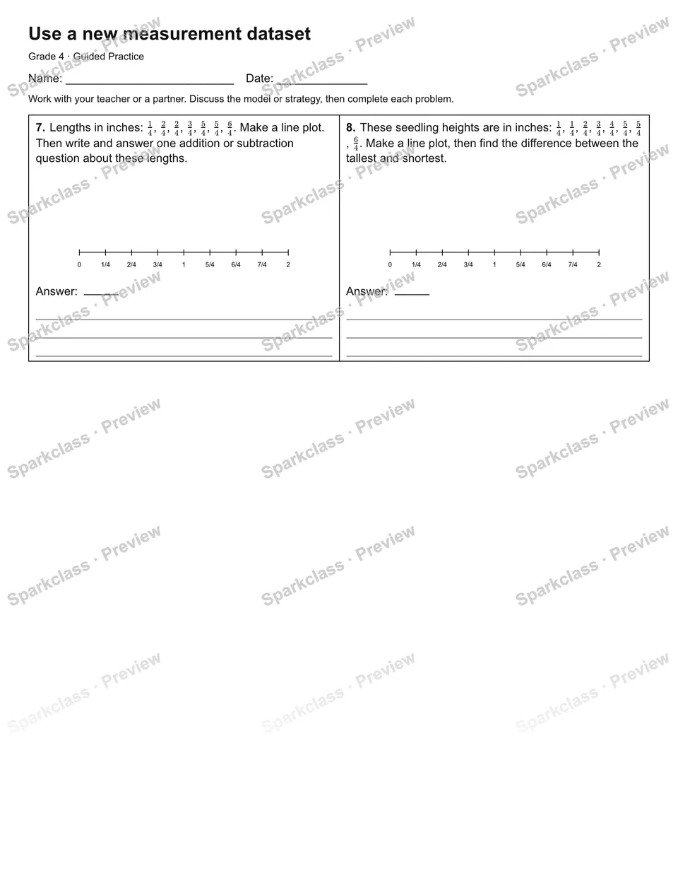 Use a new measurement dataset — Guided Practice — page 2