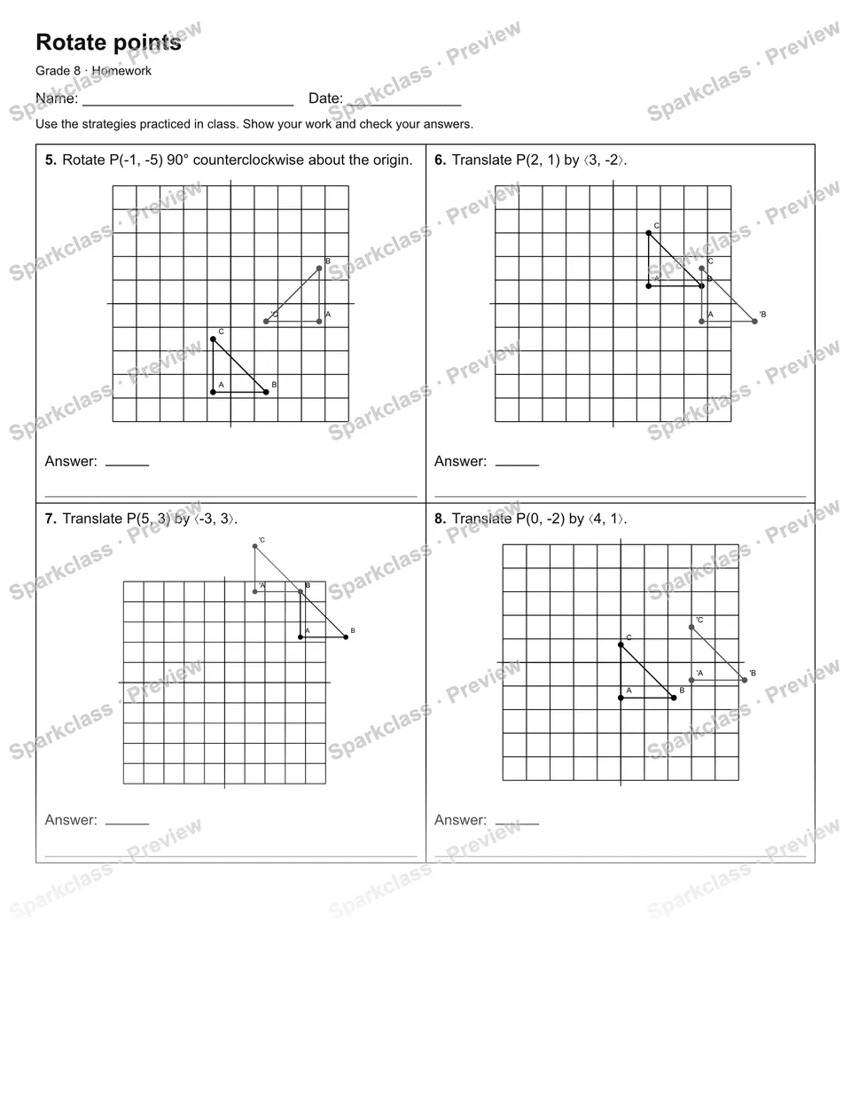Rotate points — Homework — page 2