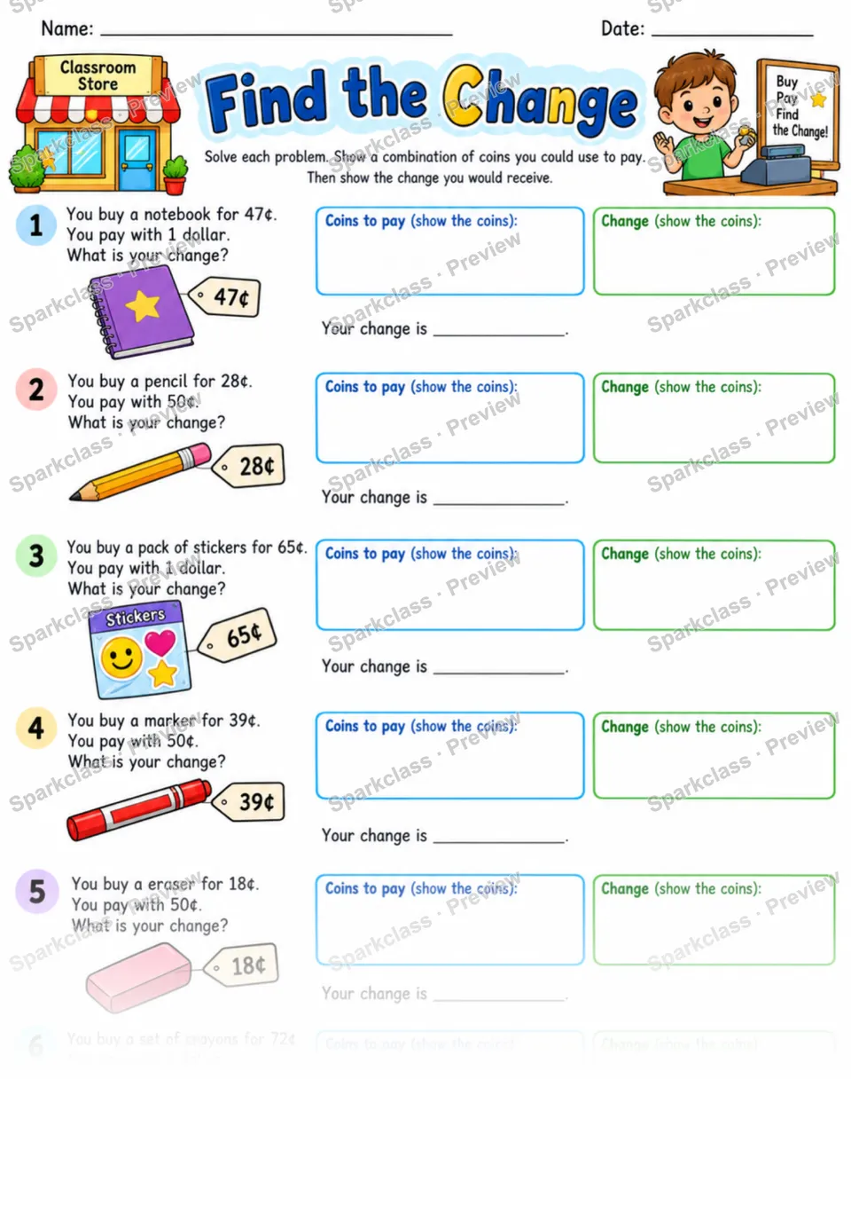 2.NBT.B.5 · Add Subtract Reinforcement — Grade 2 worksheet preview